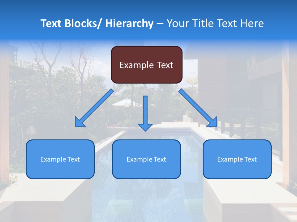 Apartment Pool Relaxation PowerPoint Template