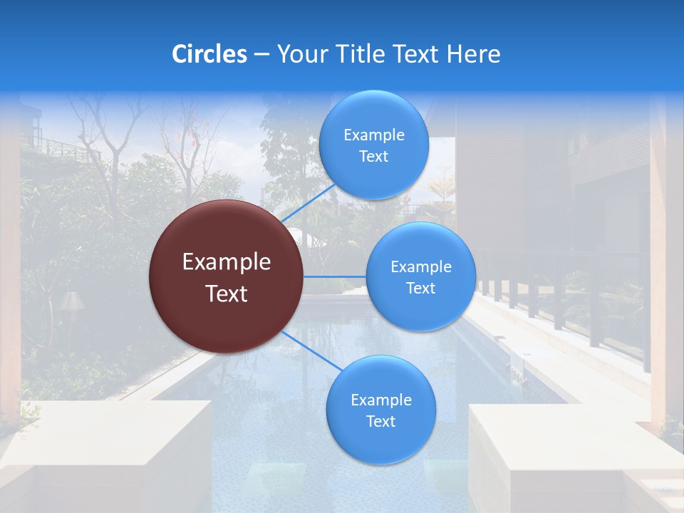 Apartment Pool Relaxation PowerPoint Template