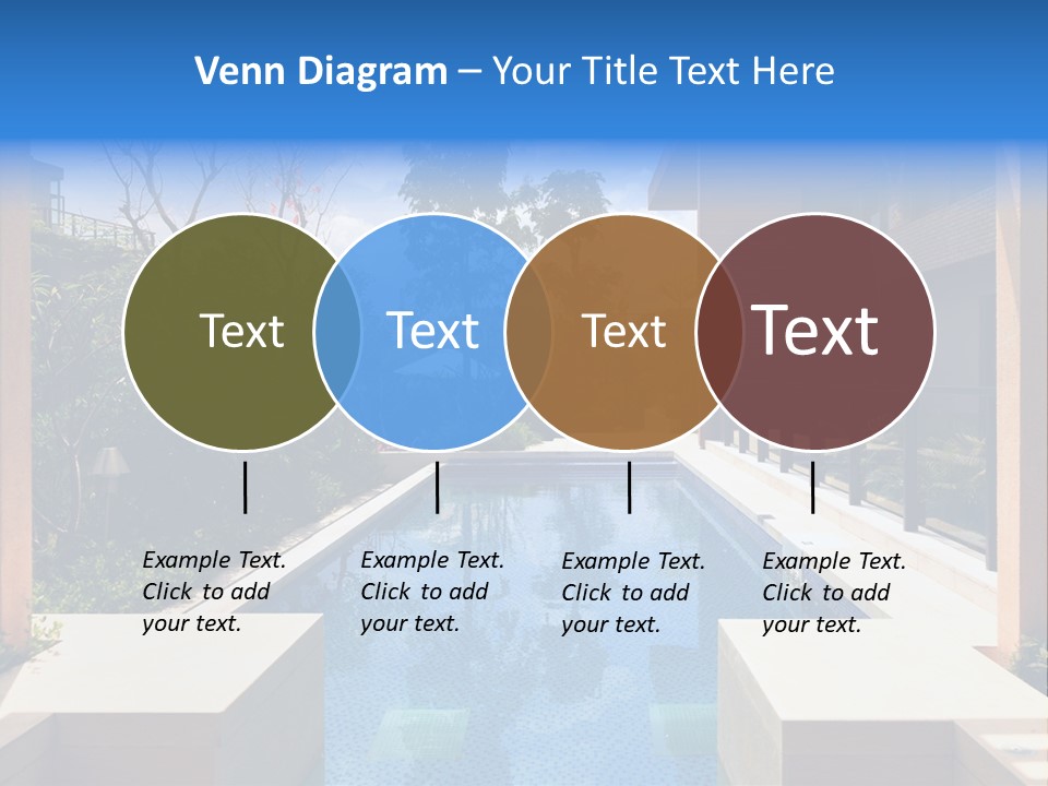 Apartment Pool Relaxation PowerPoint Template