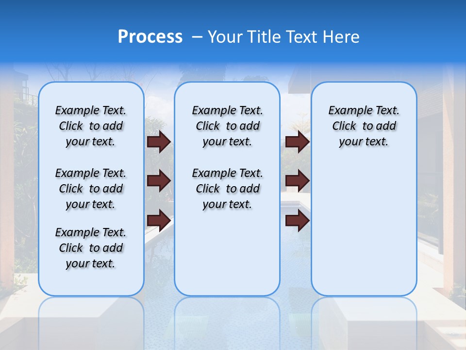 Apartment Pool Relaxation PowerPoint Template