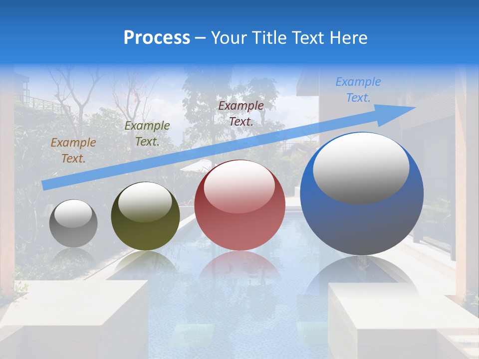 Apartment Pool Relaxation PowerPoint Template