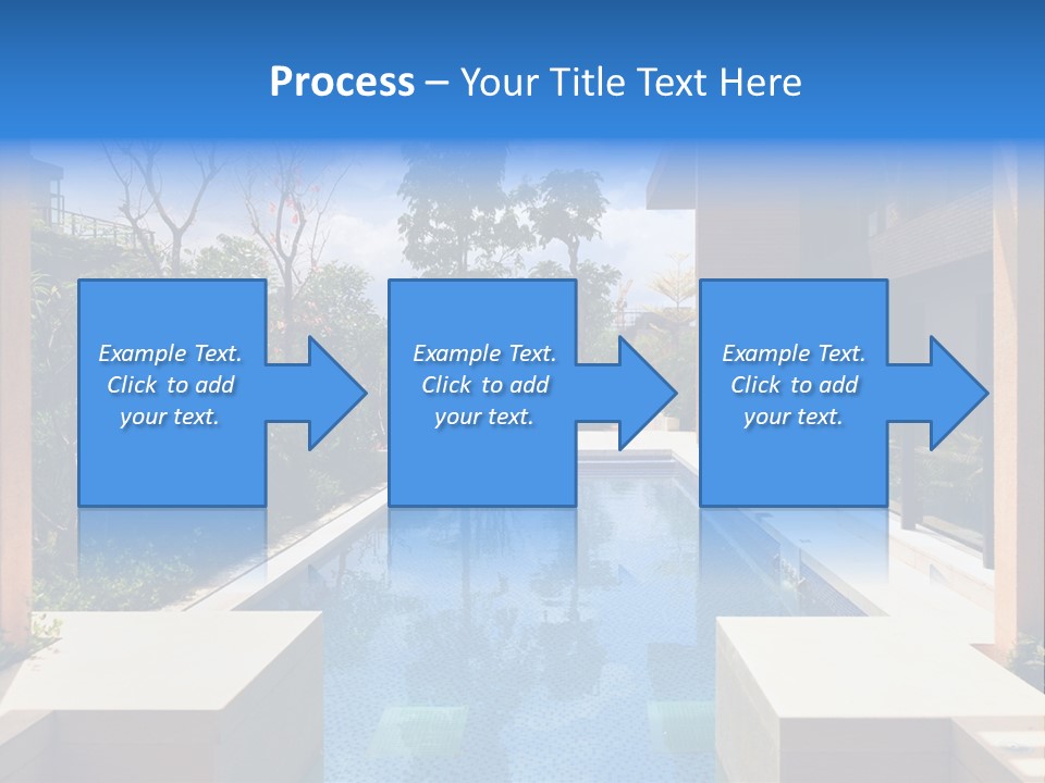Apartment Pool Relaxation PowerPoint Template