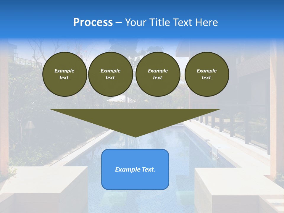 Apartment Pool Relaxation PowerPoint Template