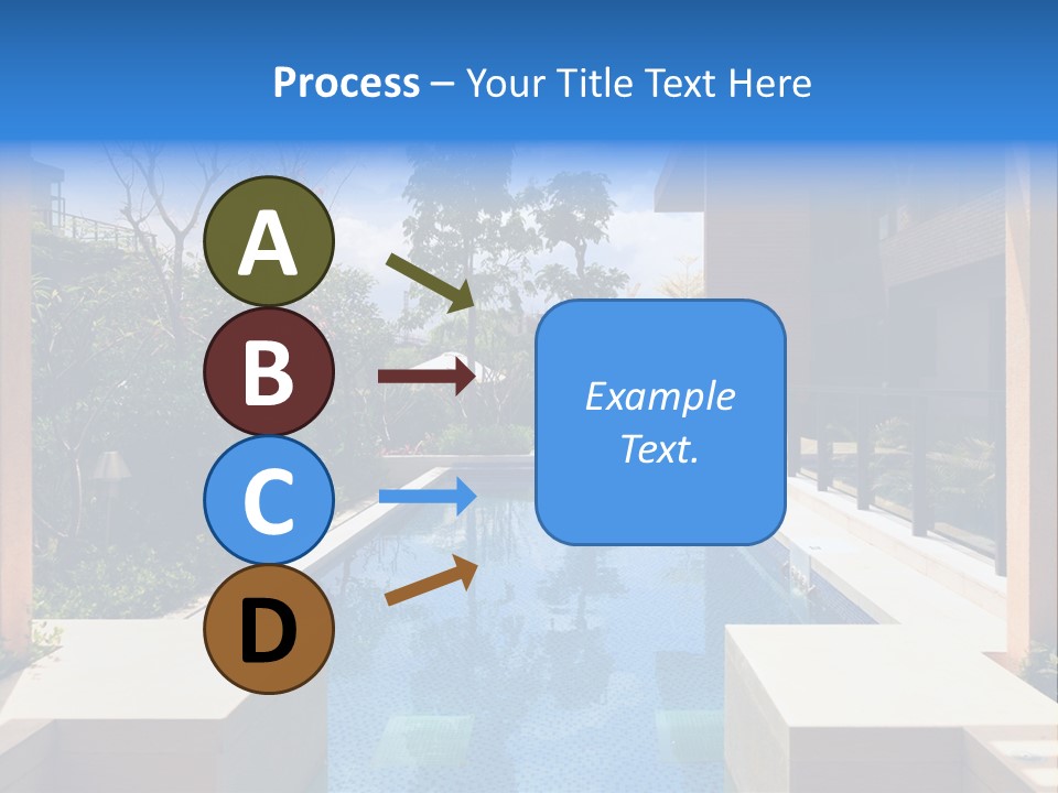 Apartment Pool Relaxation PowerPoint Template