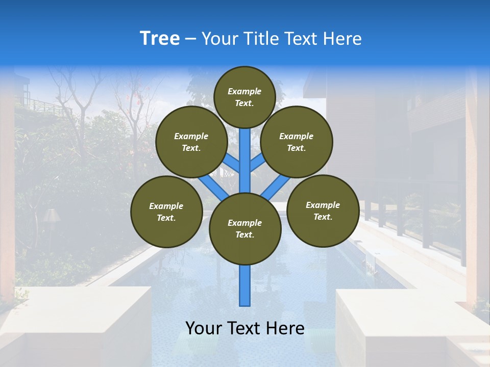 Apartment Pool Relaxation PowerPoint Template