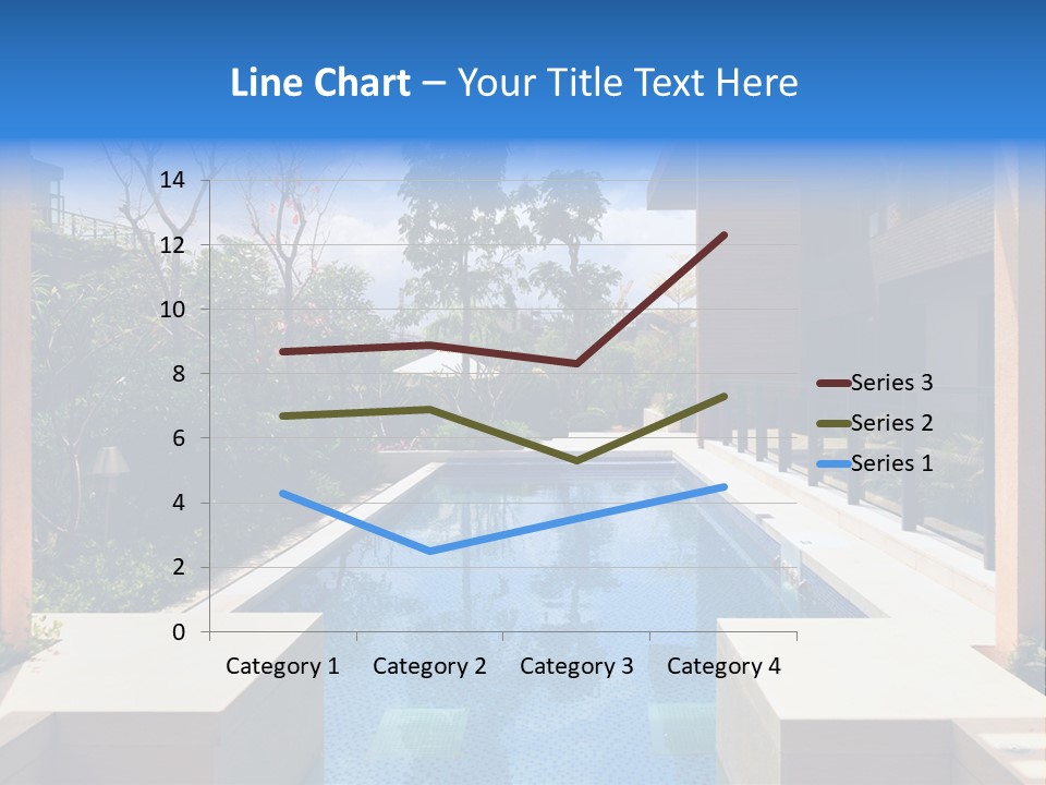 Apartment Pool Relaxation PowerPoint Template