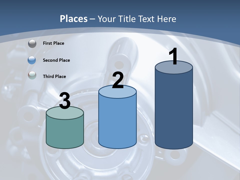 Blue Transmission Transfer PowerPoint Template