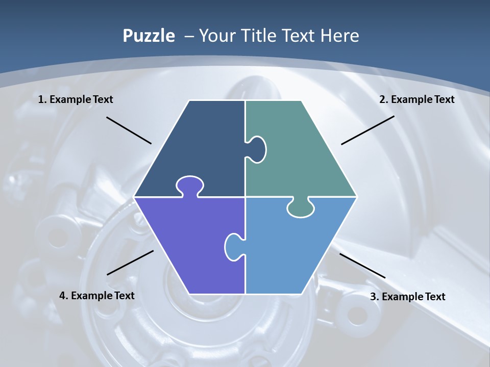 Blue Transmission Transfer PowerPoint Template