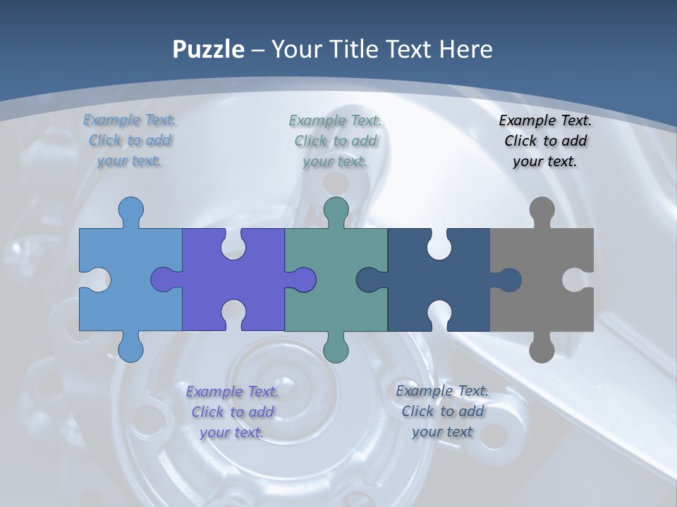 Blue Transmission Transfer PowerPoint Template