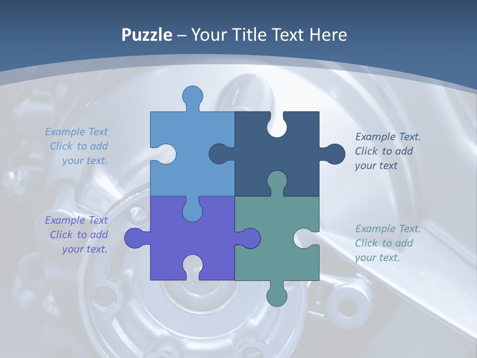 Blue Transmission Transfer PowerPoint Template