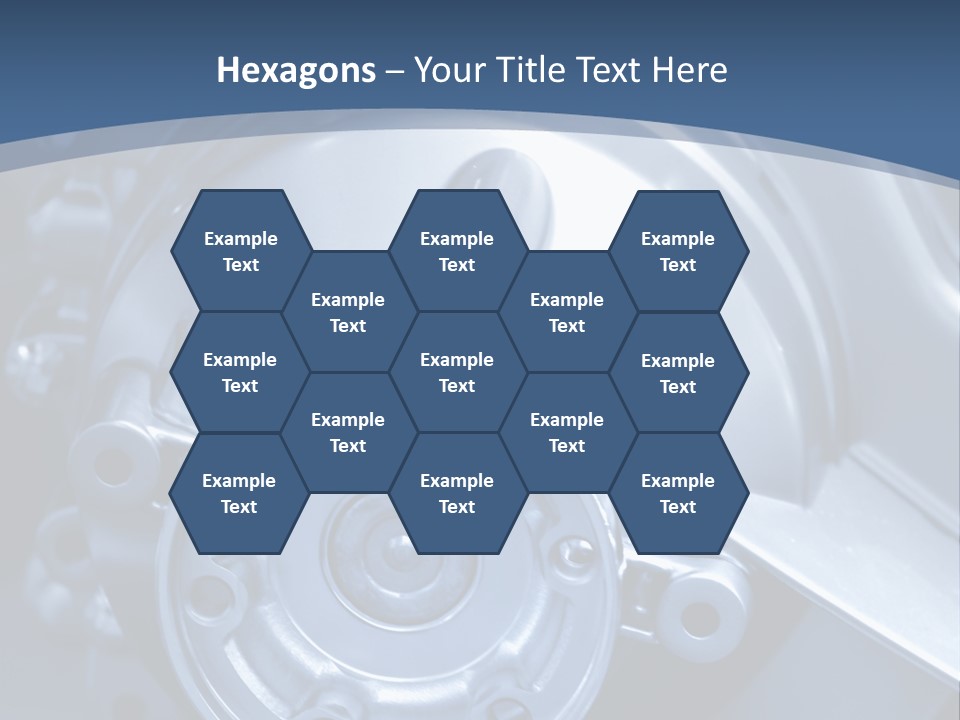 Blue Transmission Transfer PowerPoint Template