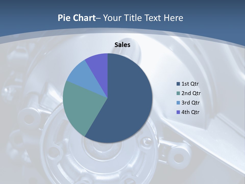 Blue Transmission Transfer PowerPoint Template