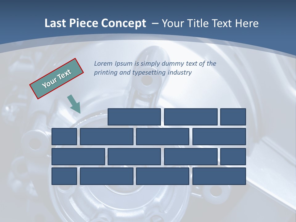 Blue Transmission Transfer PowerPoint Template