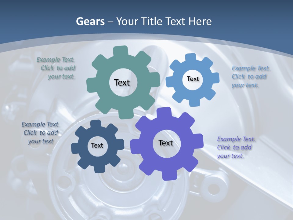 Blue Transmission Transfer PowerPoint Template