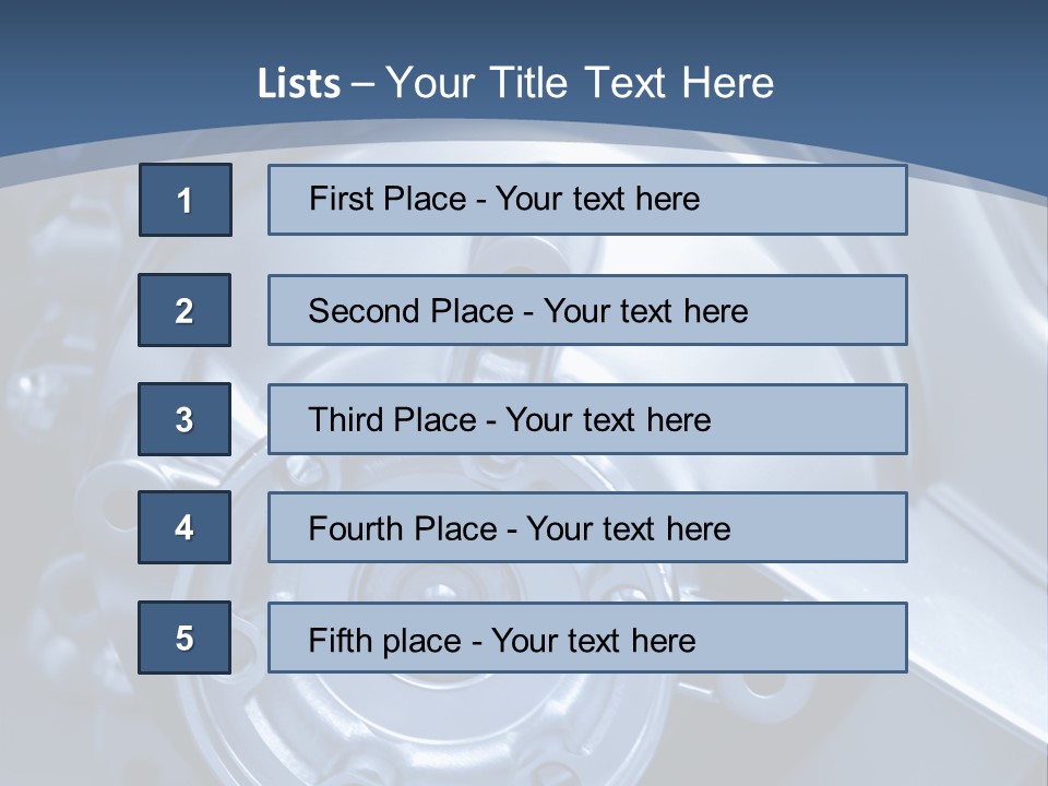 Blue Transmission Transfer PowerPoint Template