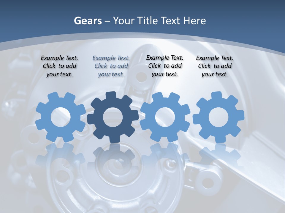 Blue Transmission Transfer PowerPoint Template