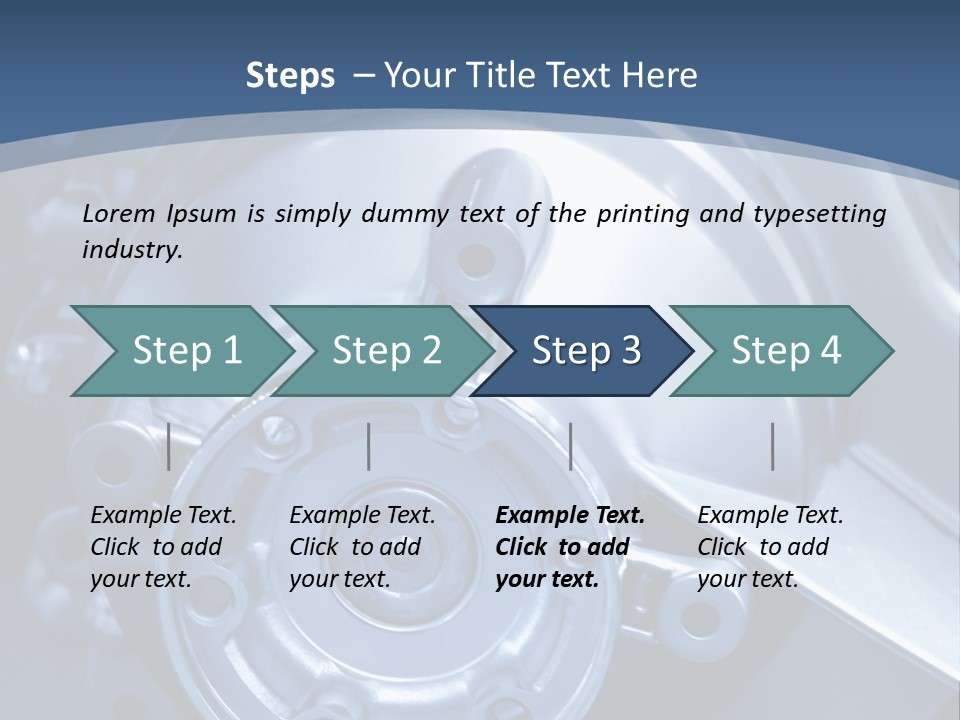 Blue Transmission Transfer PowerPoint Template