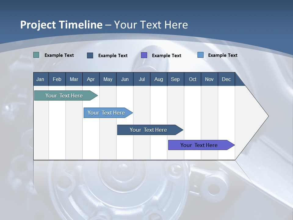 Blue Transmission Transfer PowerPoint Template