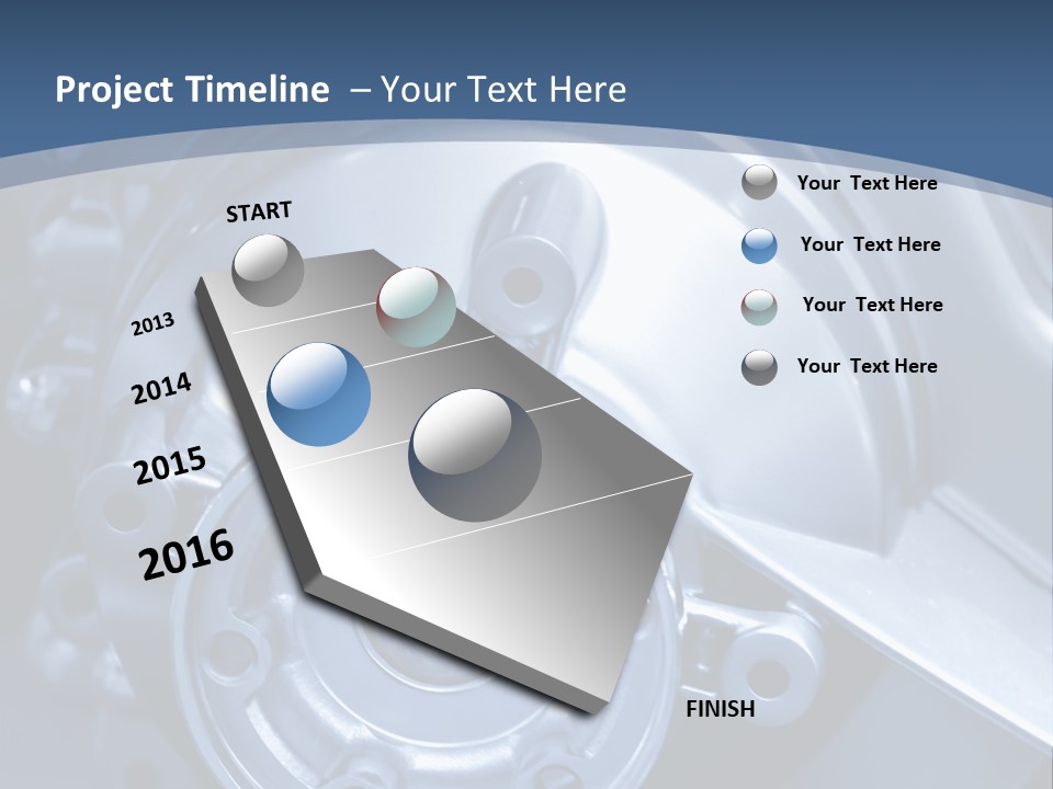 Blue Transmission Transfer PowerPoint Template