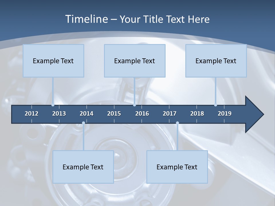 Blue Transmission Transfer PowerPoint Template
