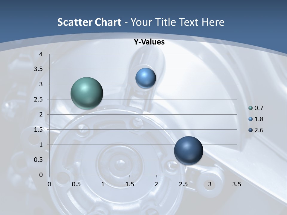 Blue Transmission Transfer PowerPoint Template