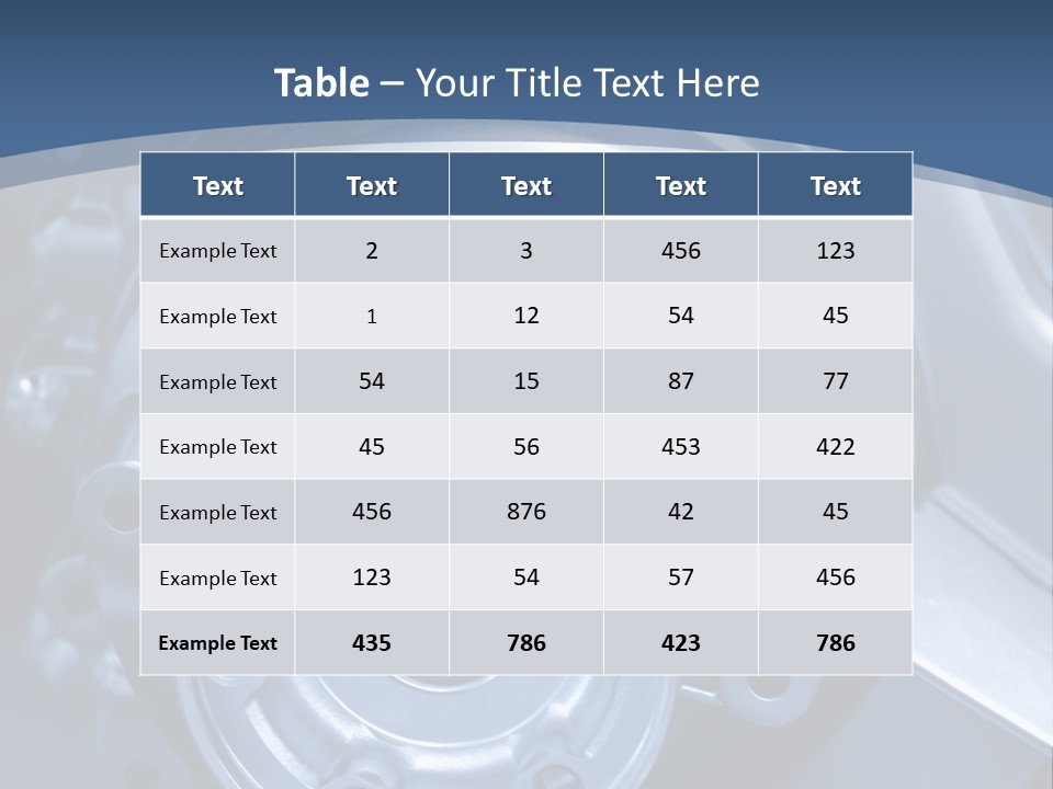 Blue Transmission Transfer PowerPoint Template