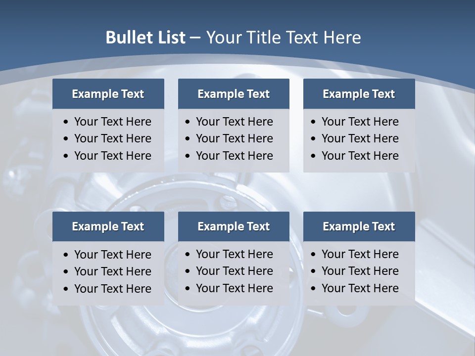 Blue Transmission Transfer PowerPoint Template