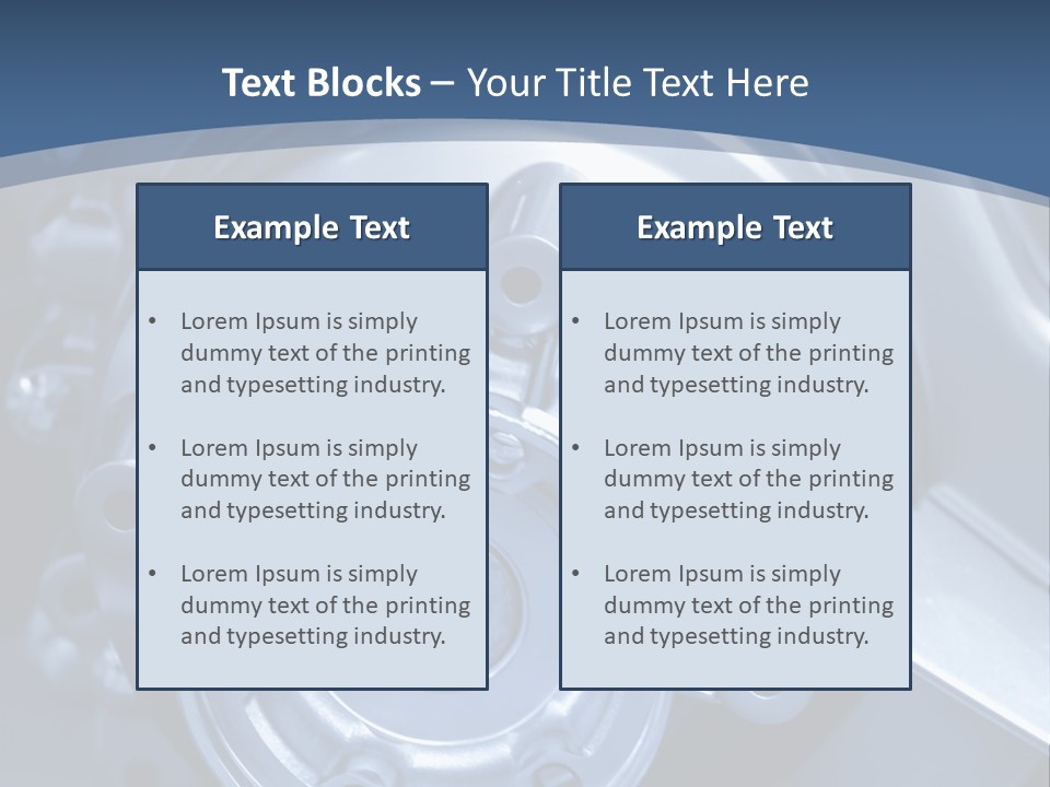 Blue Transmission Transfer PowerPoint Template
