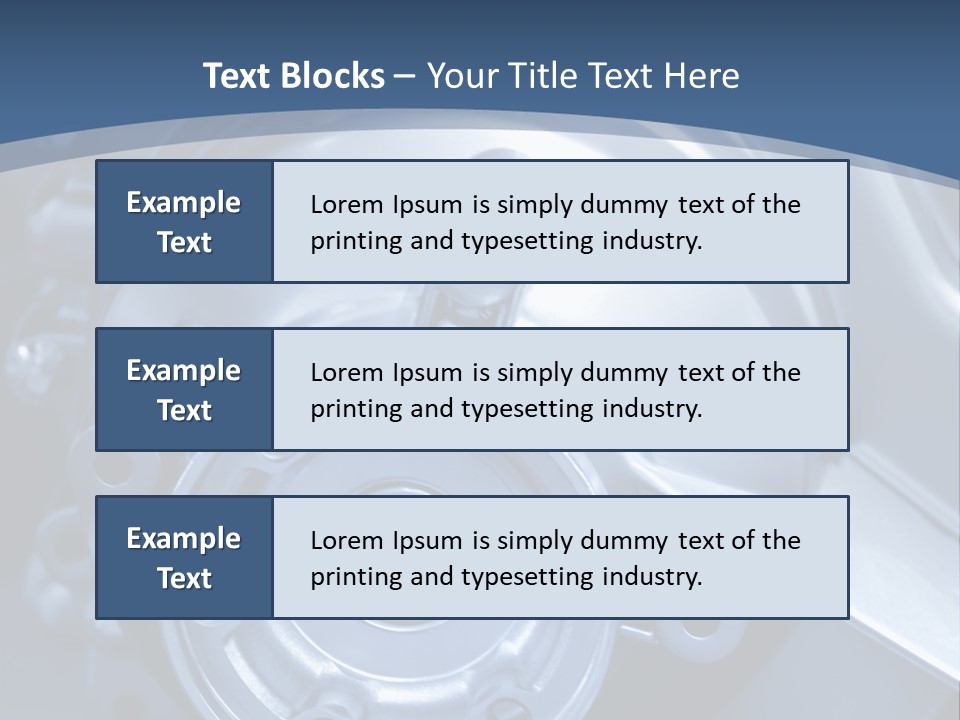 Blue Transmission Transfer PowerPoint Template