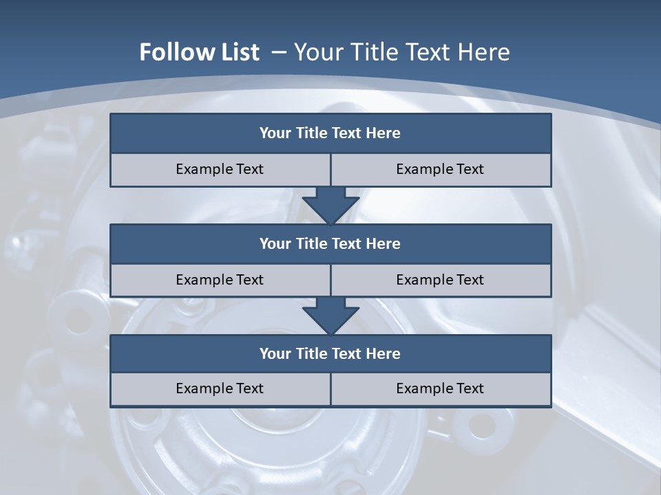 Blue Transmission Transfer PowerPoint Template