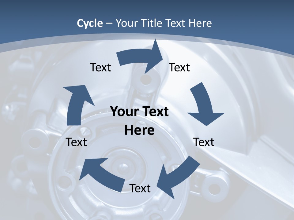 Blue Transmission Transfer PowerPoint Template