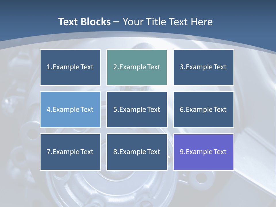 Blue Transmission Transfer PowerPoint Template