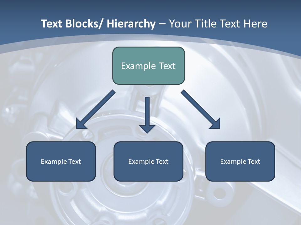Blue Transmission Transfer PowerPoint Template