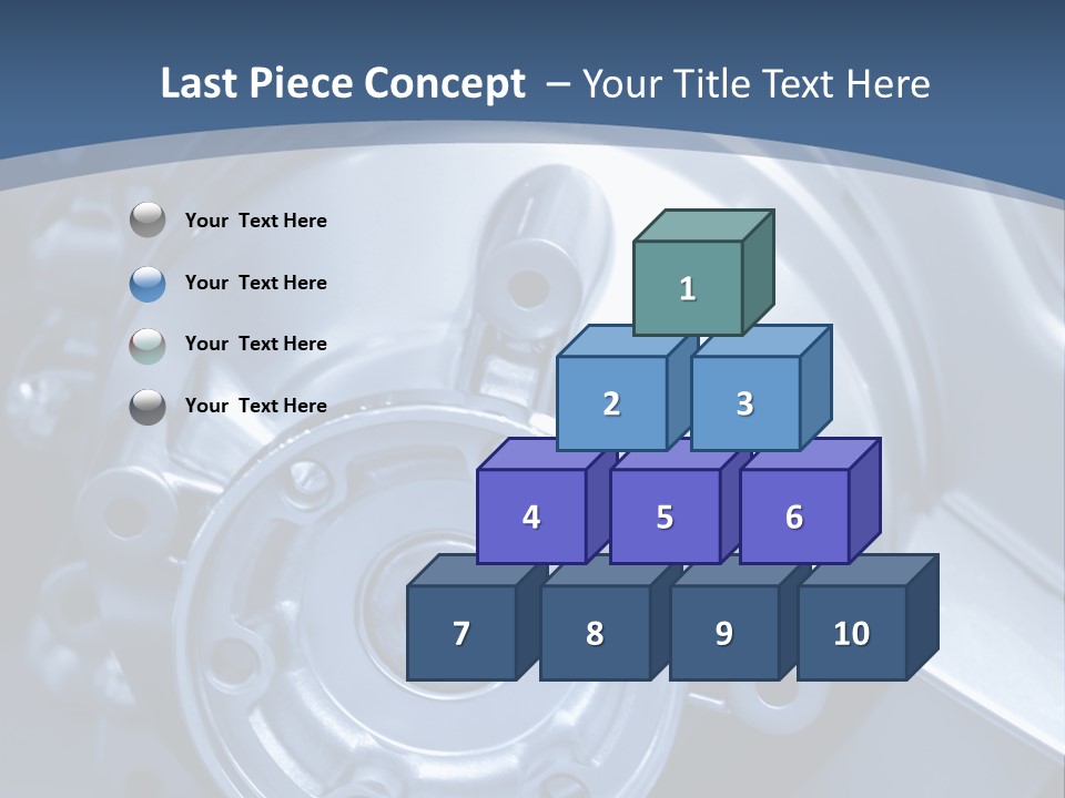 Blue Transmission Transfer PowerPoint Template