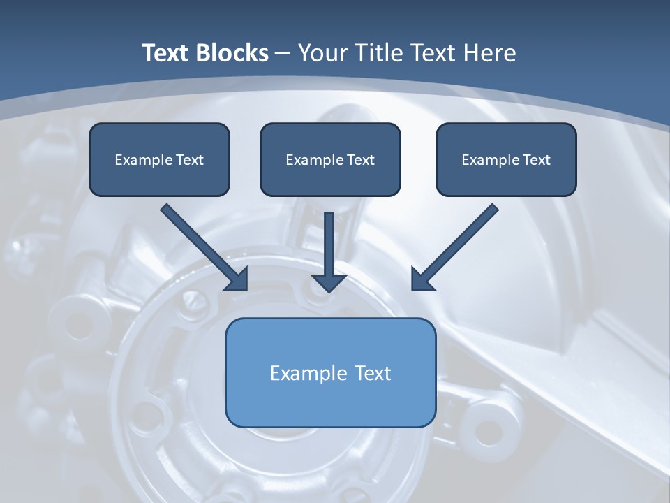 Blue Transmission Transfer PowerPoint Template