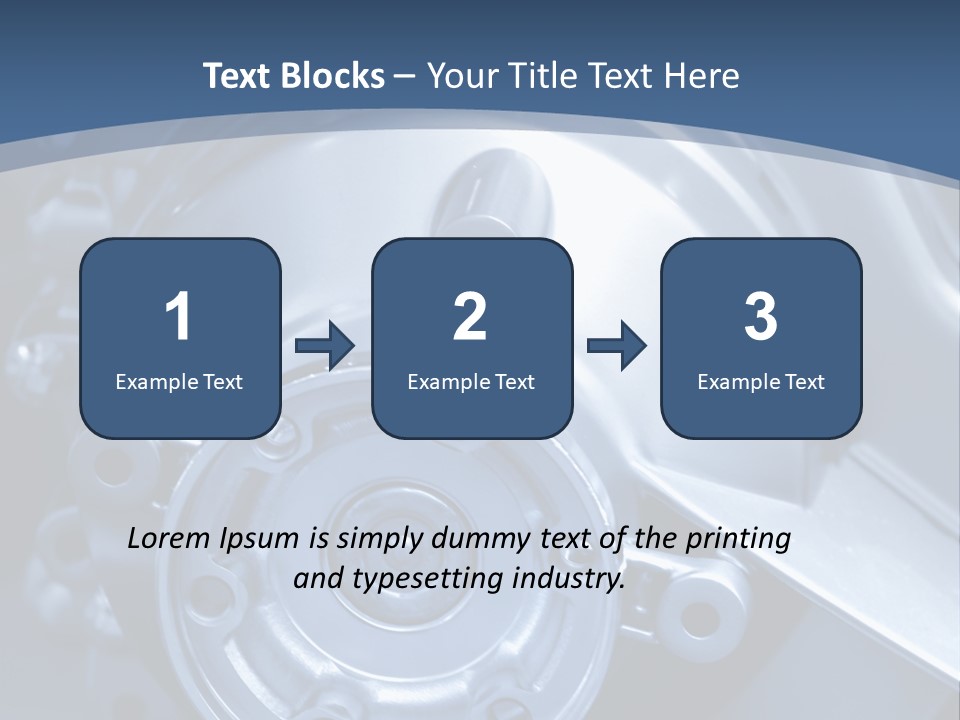 Blue Transmission Transfer PowerPoint Template