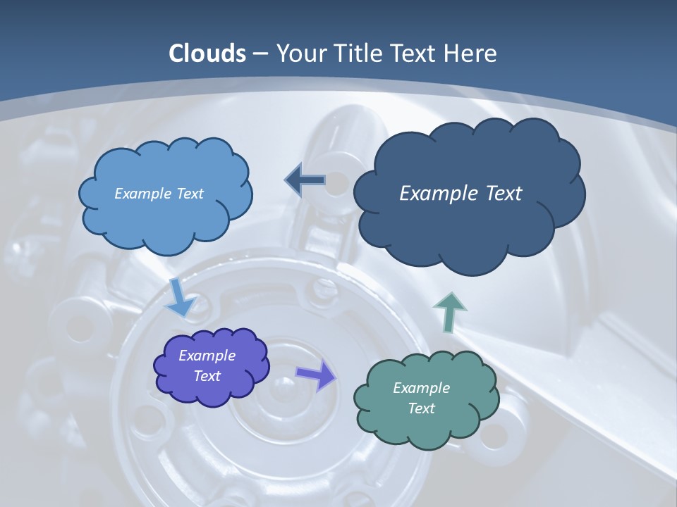 Blue Transmission Transfer PowerPoint Template