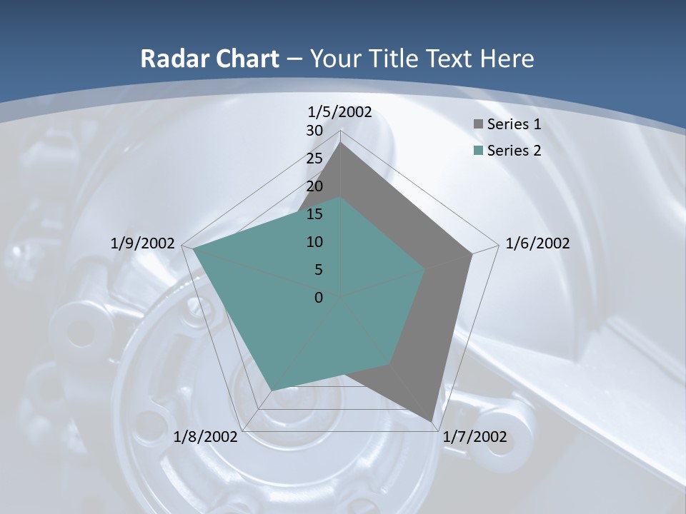 Blue Transmission Transfer PowerPoint Template