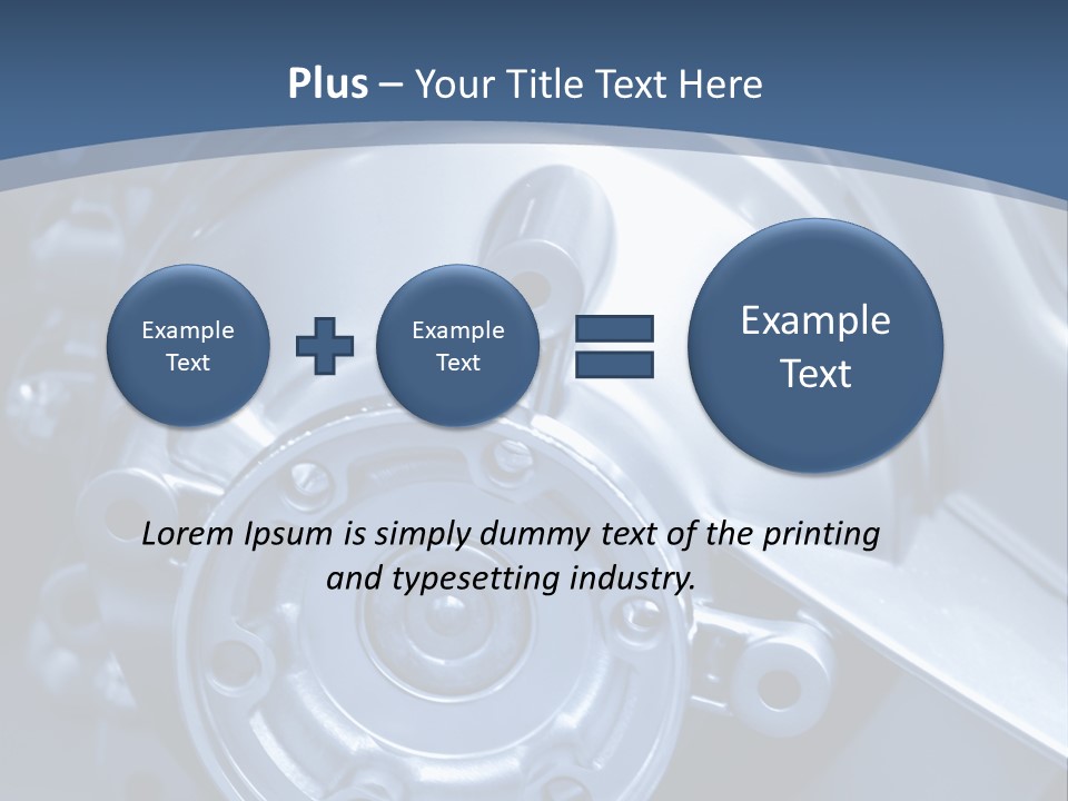 Blue Transmission Transfer PowerPoint Template