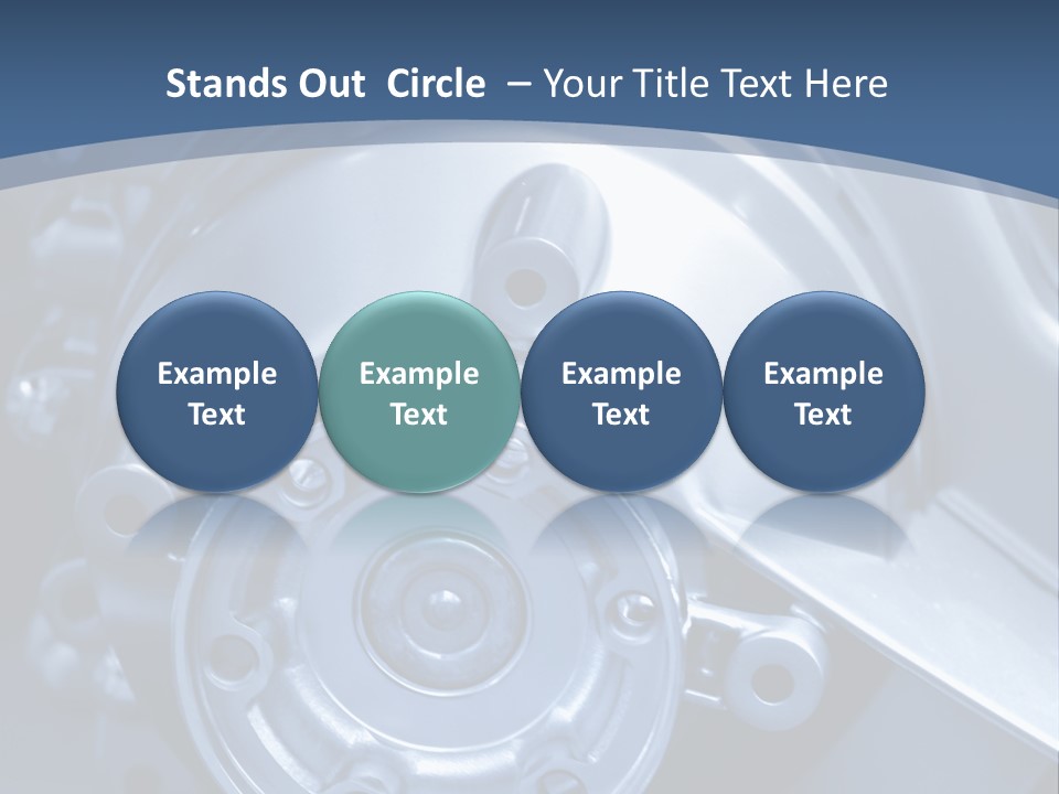 Blue Transmission Transfer PowerPoint Template