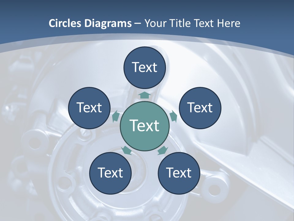 Blue Transmission Transfer PowerPoint Template