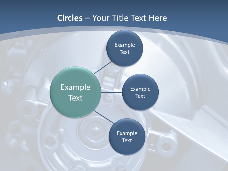 Blue Transmission Transfer PowerPoint Template