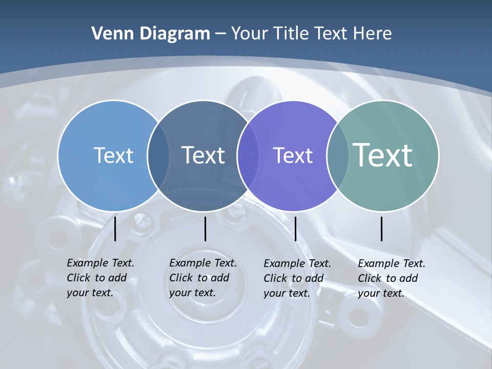 Blue Transmission Transfer PowerPoint Template