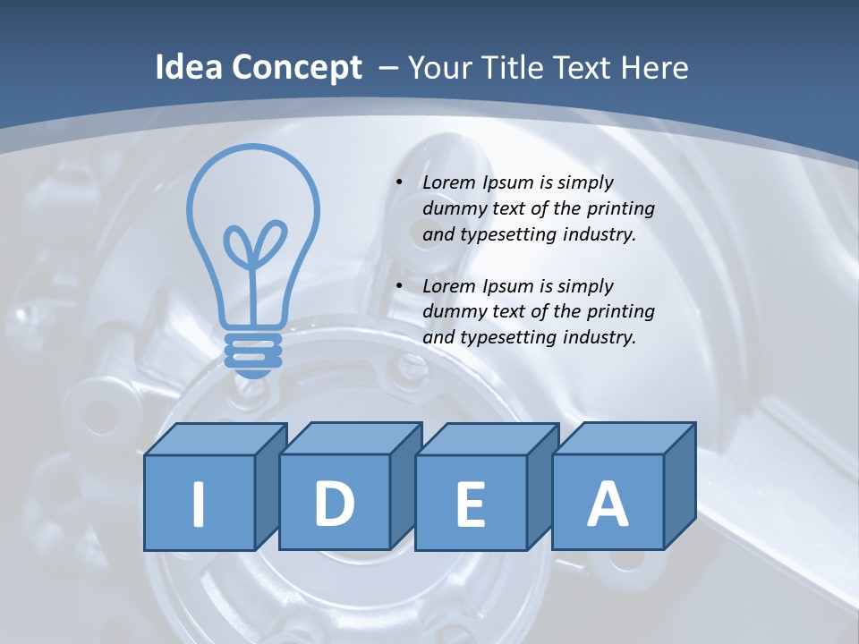 Blue Transmission Transfer PowerPoint Template