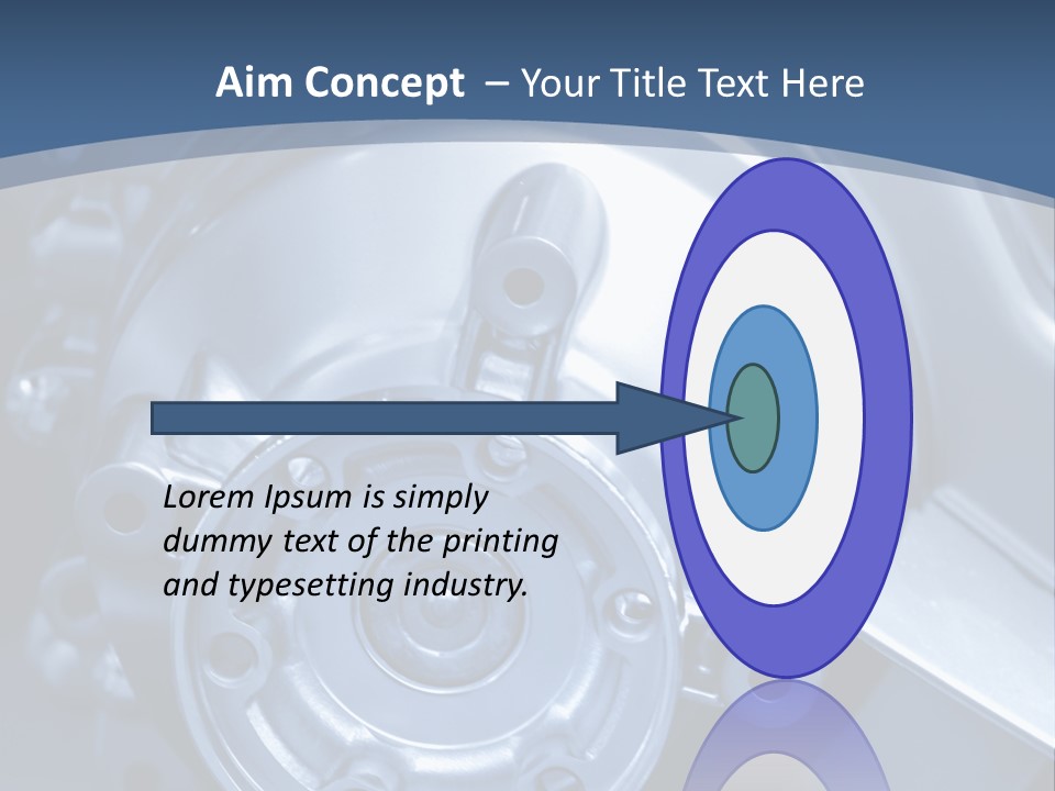 Blue Transmission Transfer PowerPoint Template