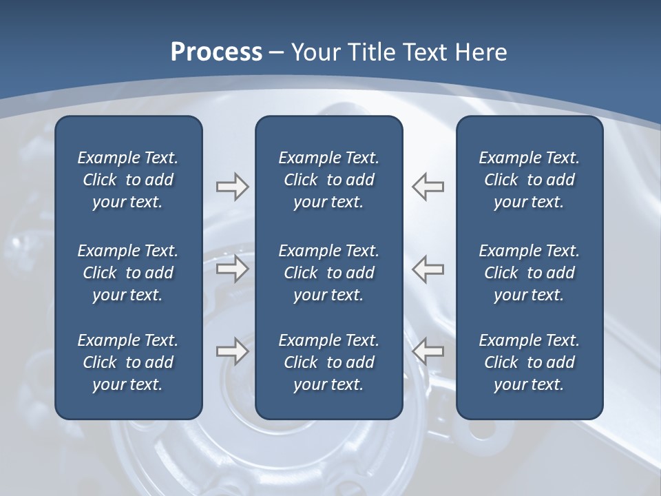 Blue Transmission Transfer PowerPoint Template