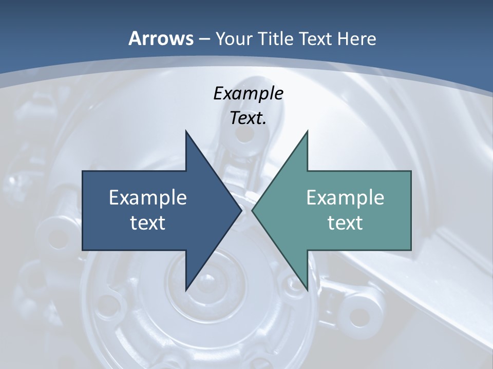Blue Transmission Transfer PowerPoint Template
