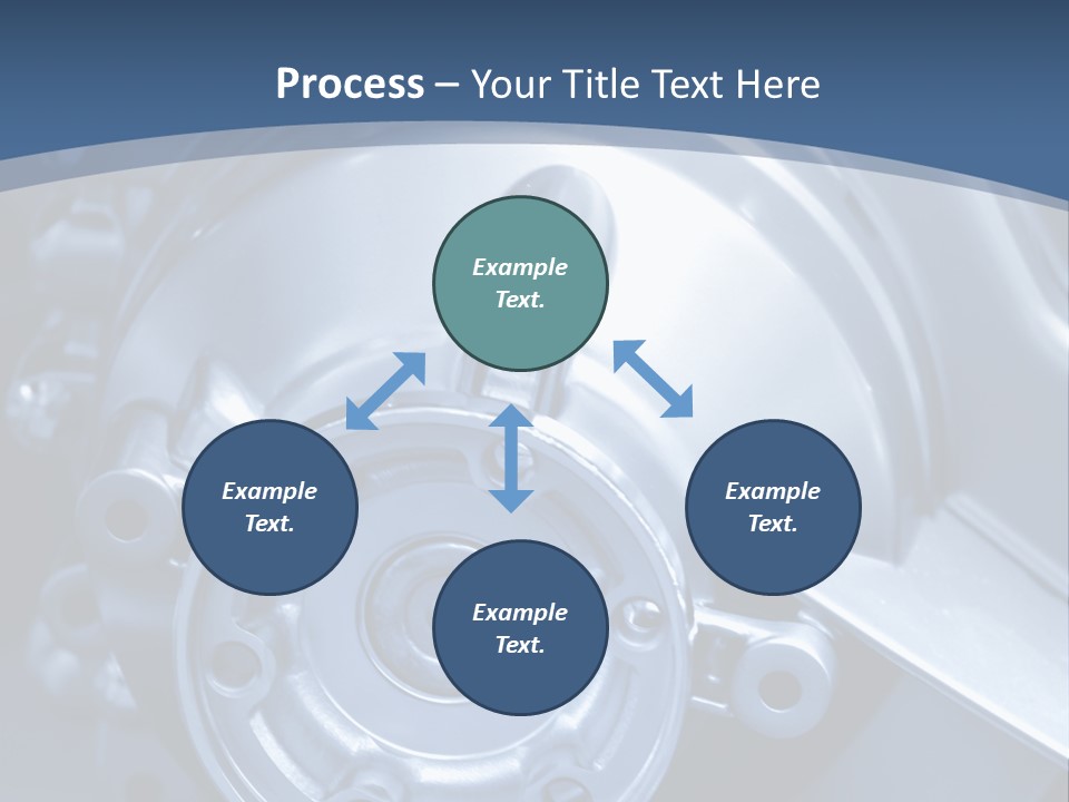 Blue Transmission Transfer PowerPoint Template