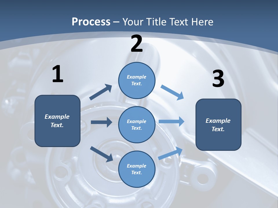 Blue Transmission Transfer PowerPoint Template