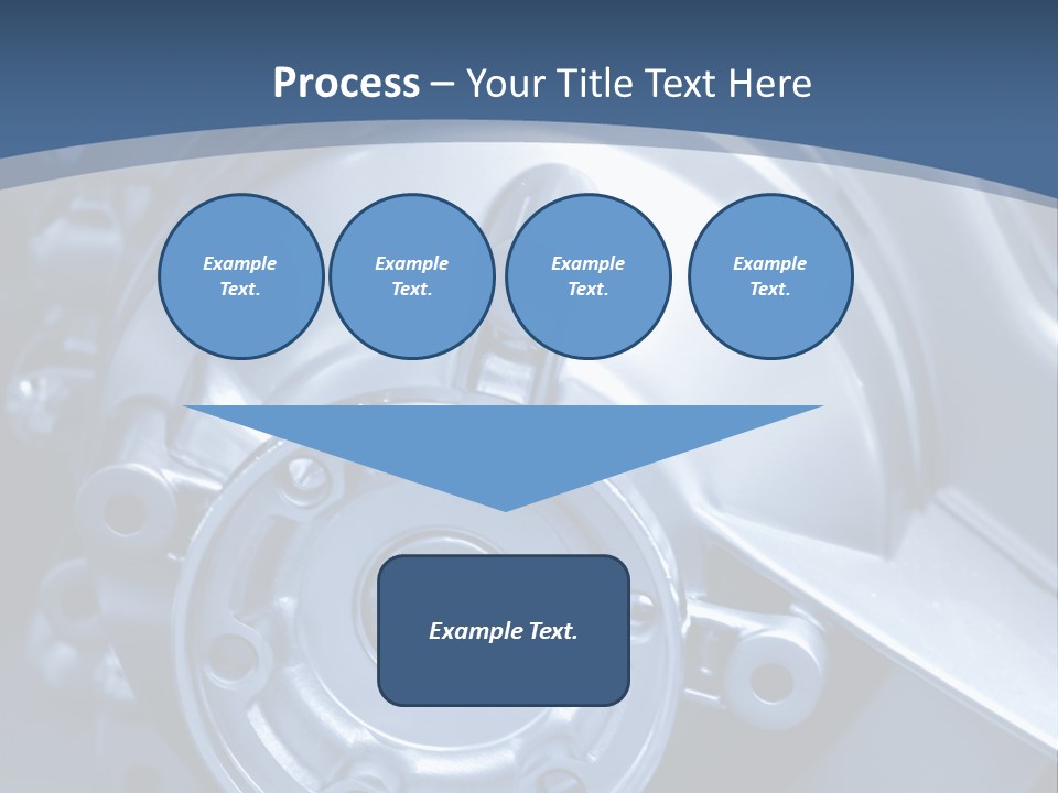 Blue Transmission Transfer PowerPoint Template